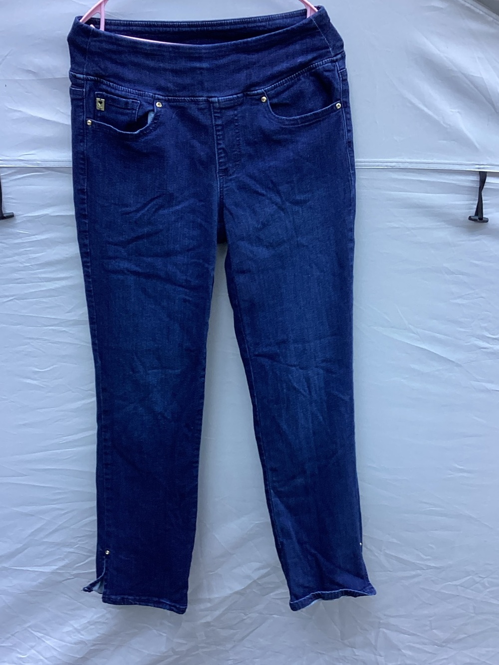 Belle by Kim Gravel Indigo Pull-On Stretch Jeggings